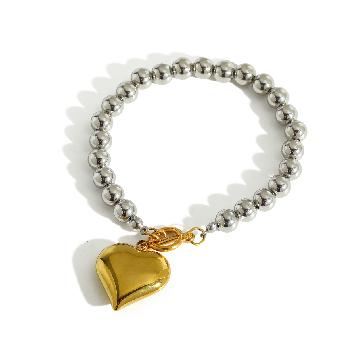 Casava Heart Pendant Necklace & Bracelet Jewelry