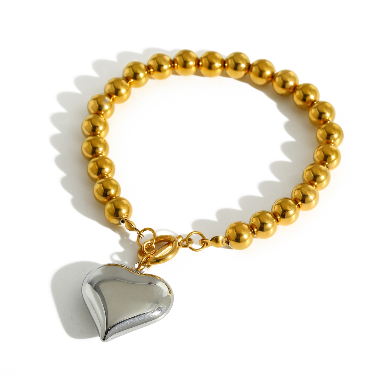 Casava Heart Pendant Necklace & Bracelet Jewelry