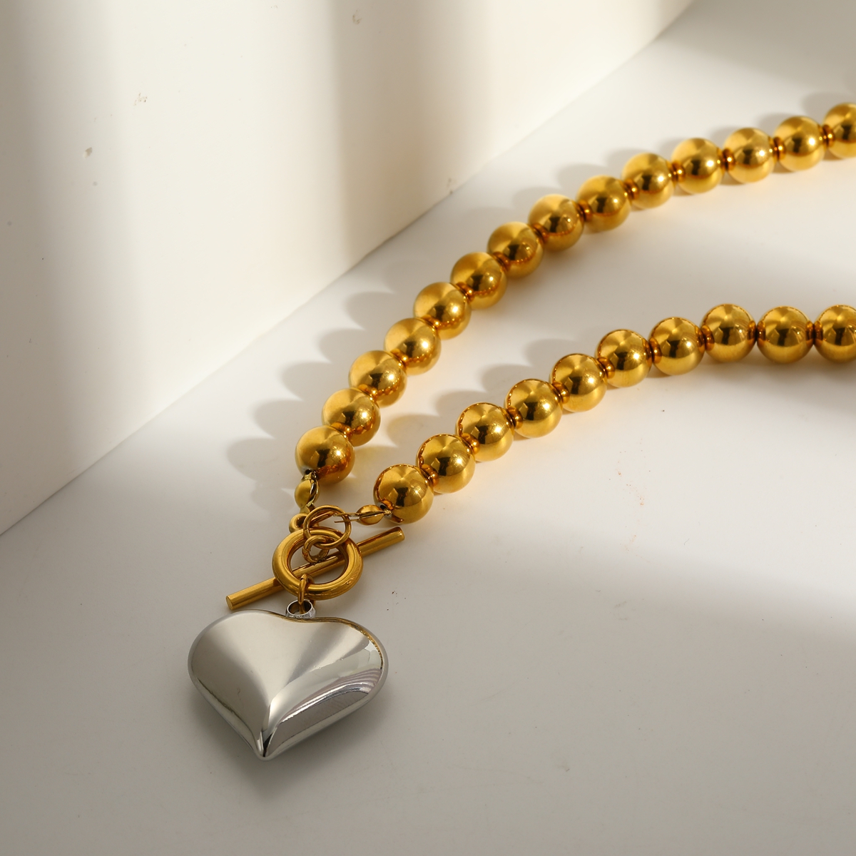 Casava Heart Pendant Necklace & Bracelet Jewelry