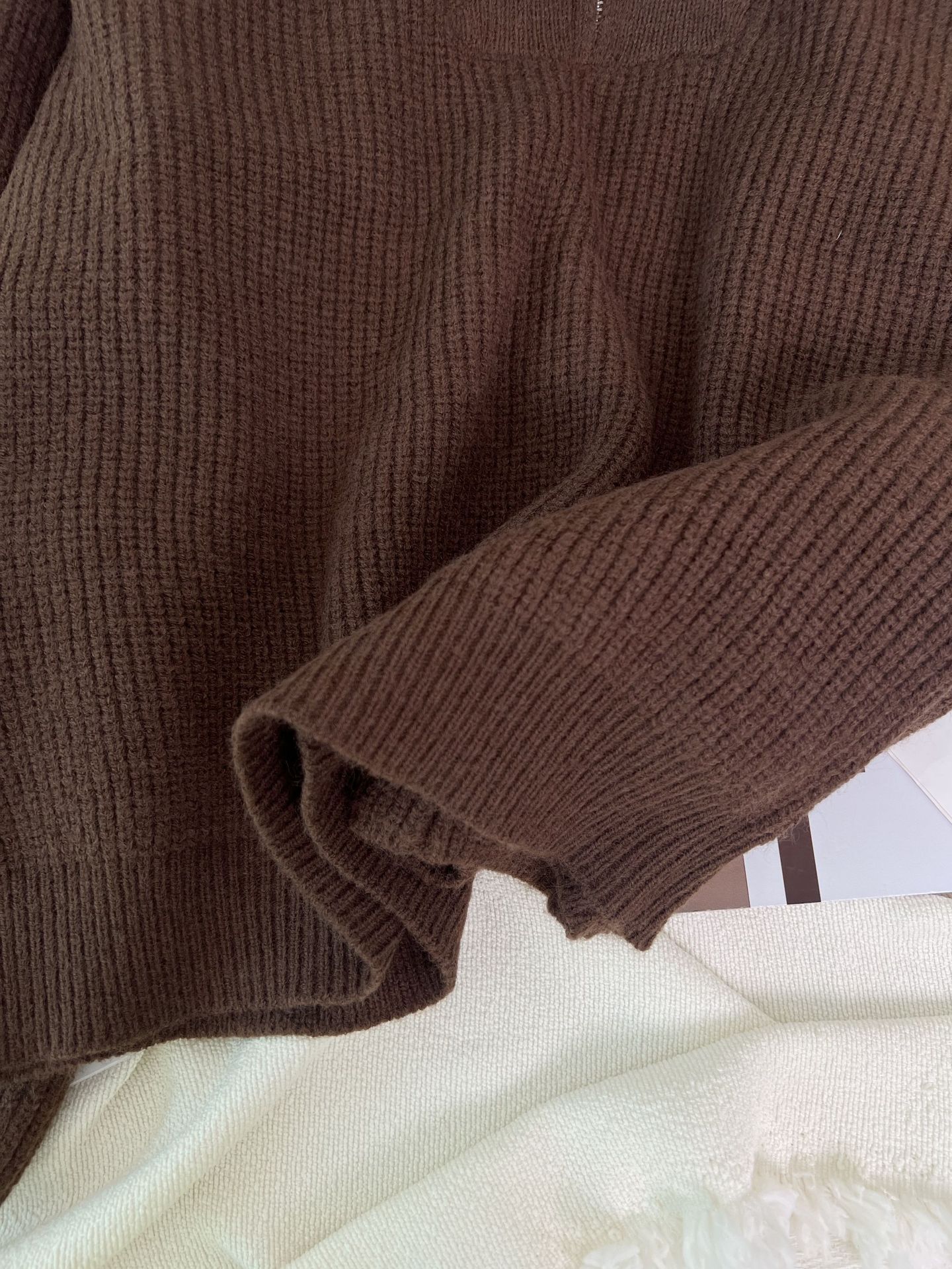 Solid Color Long Sleeve Pullover Sweater