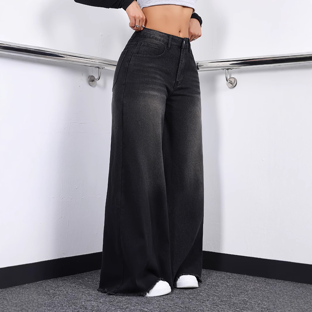 Casava Loose Wide Leg Denim Jeans