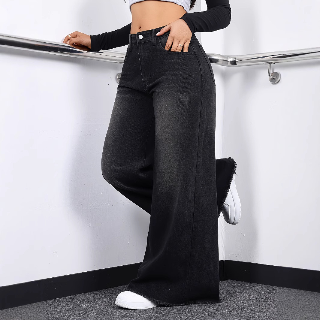 Casava Loose Wide Leg Denim Jeans