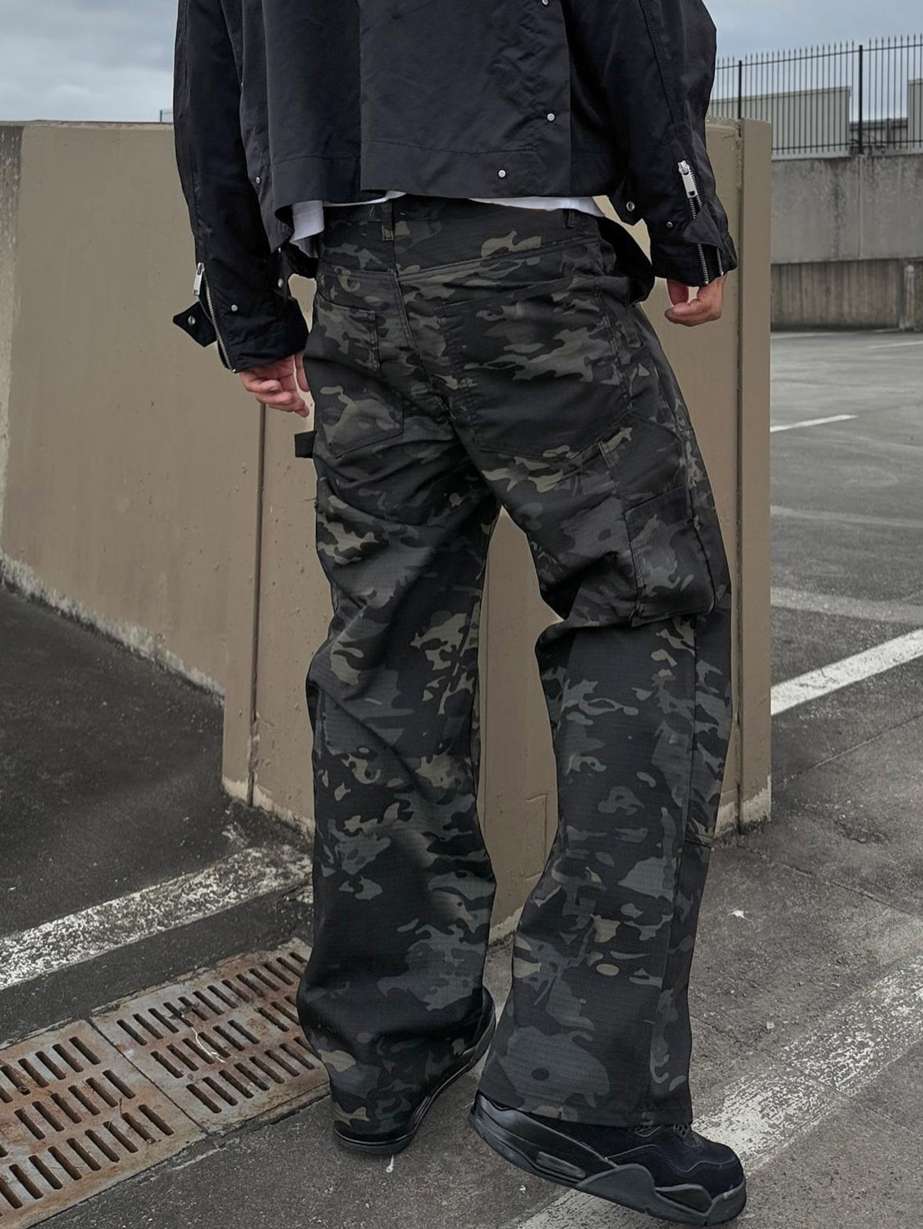 Loose Fit Denim Trousers