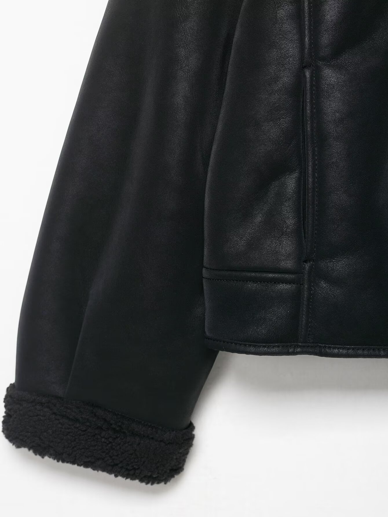 Double-Sided Faux Suede Jacket
