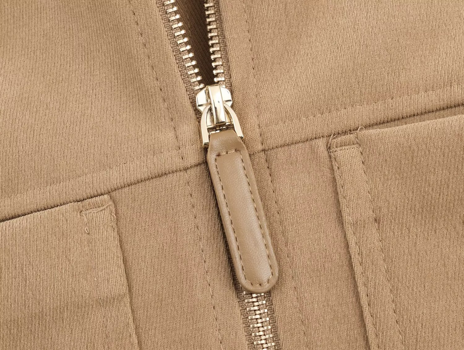 Adjustable Waist Pocket Detail Jacket And Wide Leg Pants