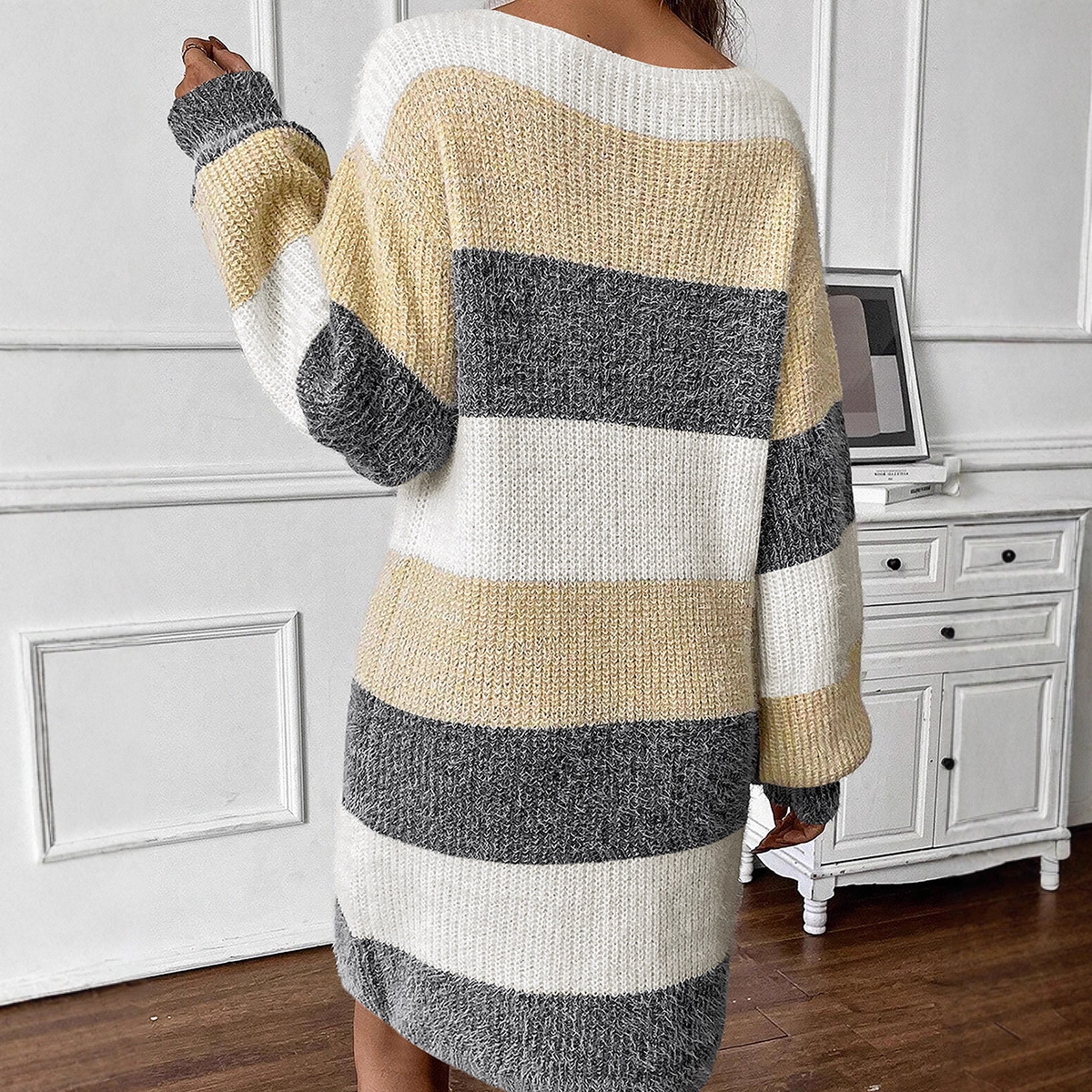 Casava Knitted Midi Sweater Dress