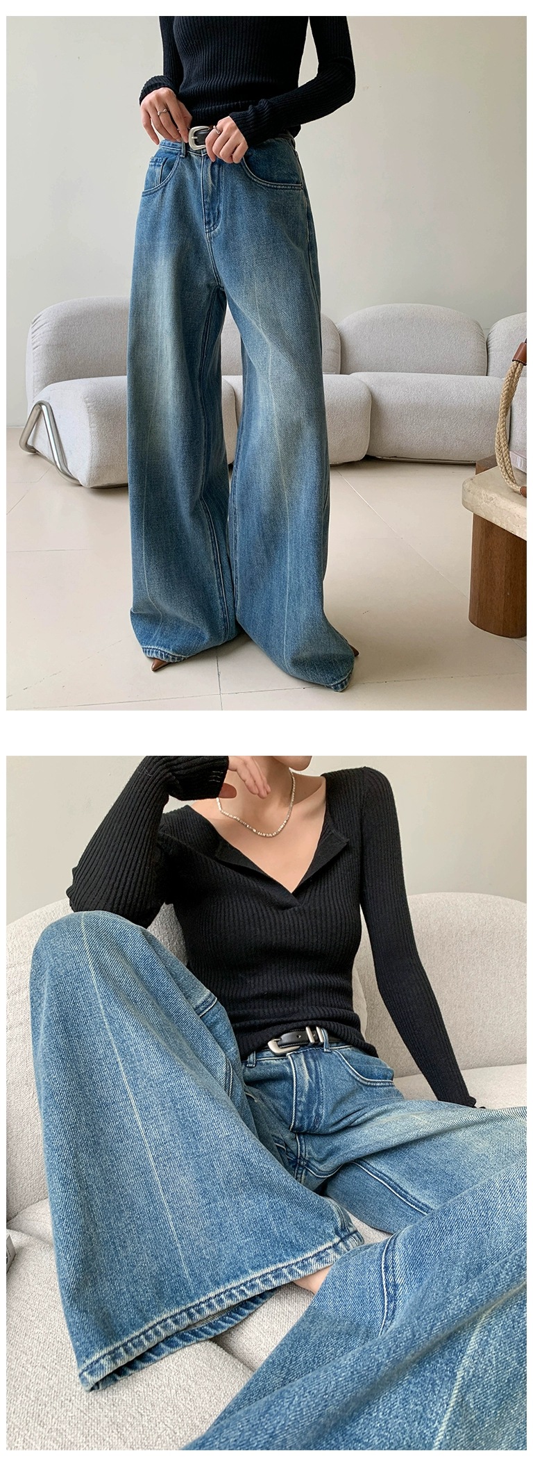 Casava Straight Cut Denim Pants