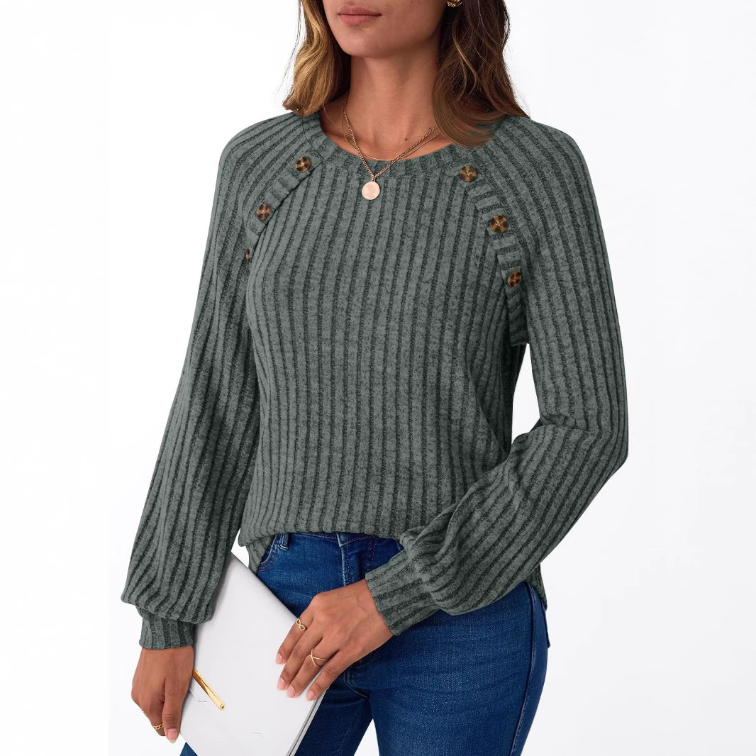 Casual Round Neck T-Shirt Patchwork