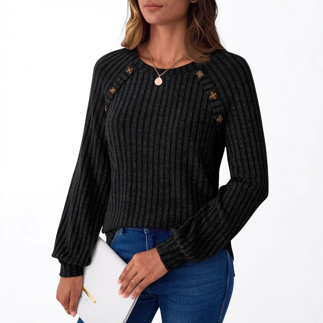 Casual Round Neck T-Shirt Patchwork