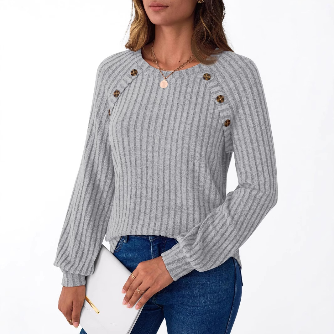 Casual Round Neck T-Shirt Patchwork