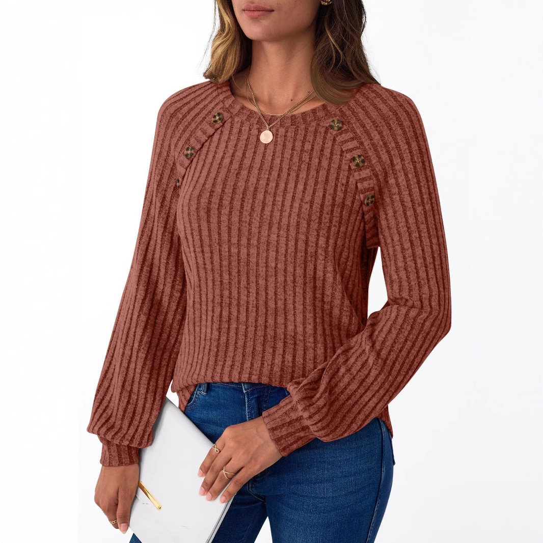 Casual Round Neck T-Shirt Patchwork