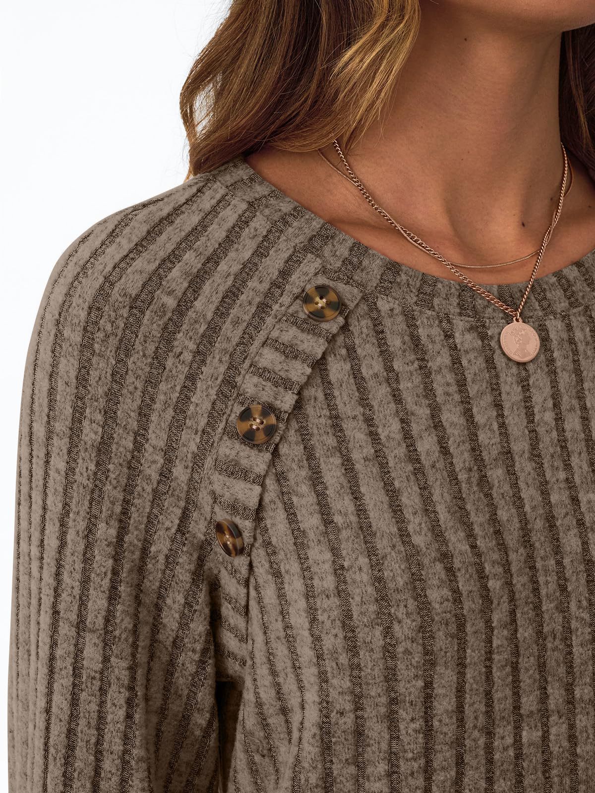 Casual Round Neck T-Shirt Patchwork
