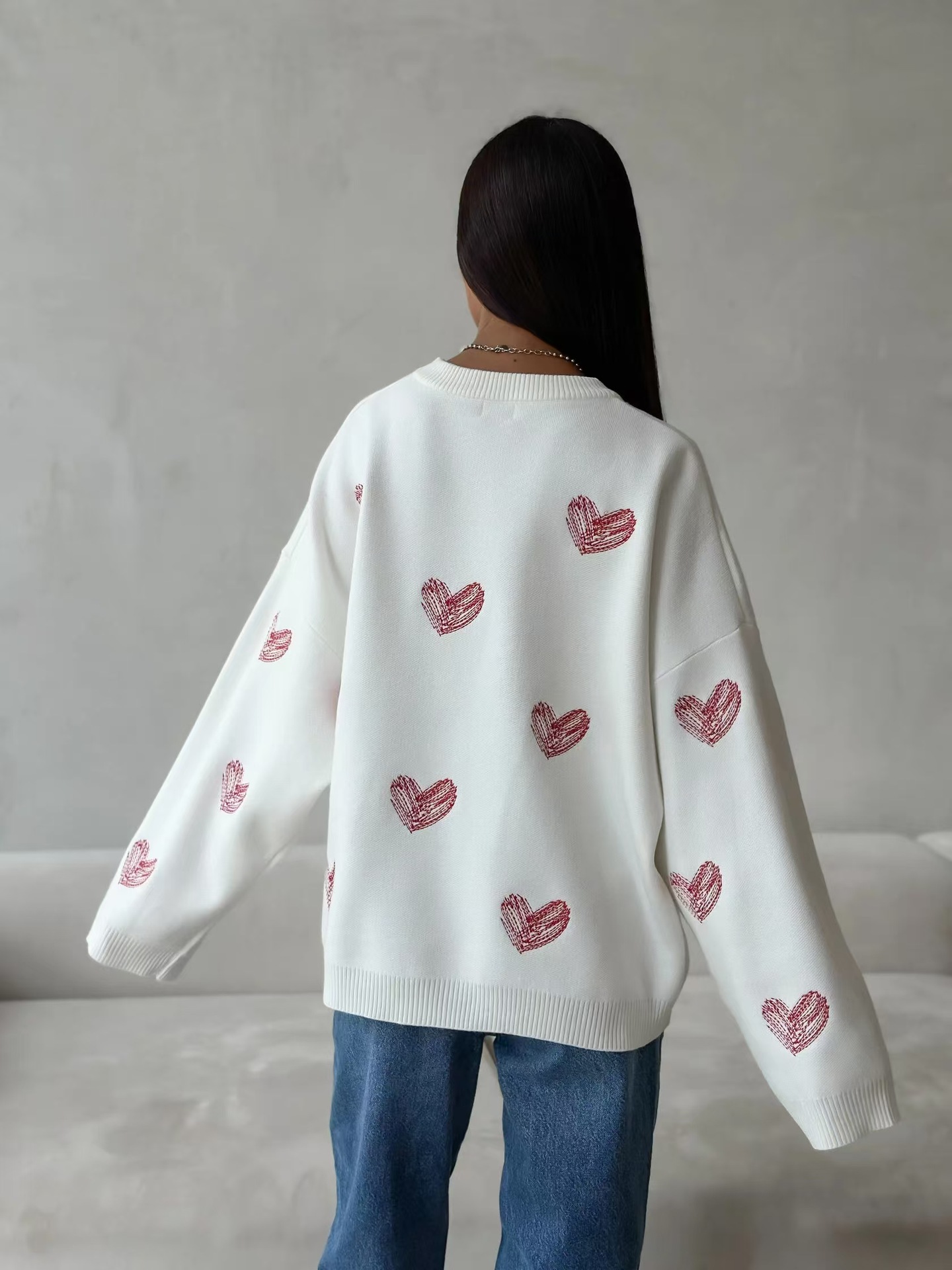 Casava Heart Knit Sweater