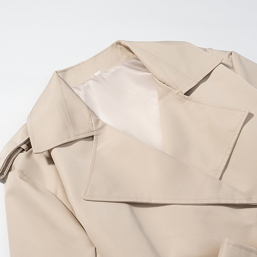 Pure Color Belted Short Jacket