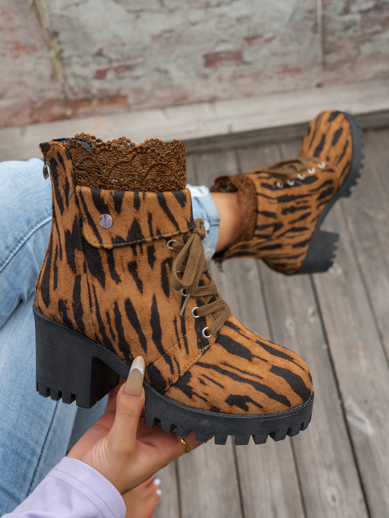 Casava FierceProwl Leopard Ankle Boots