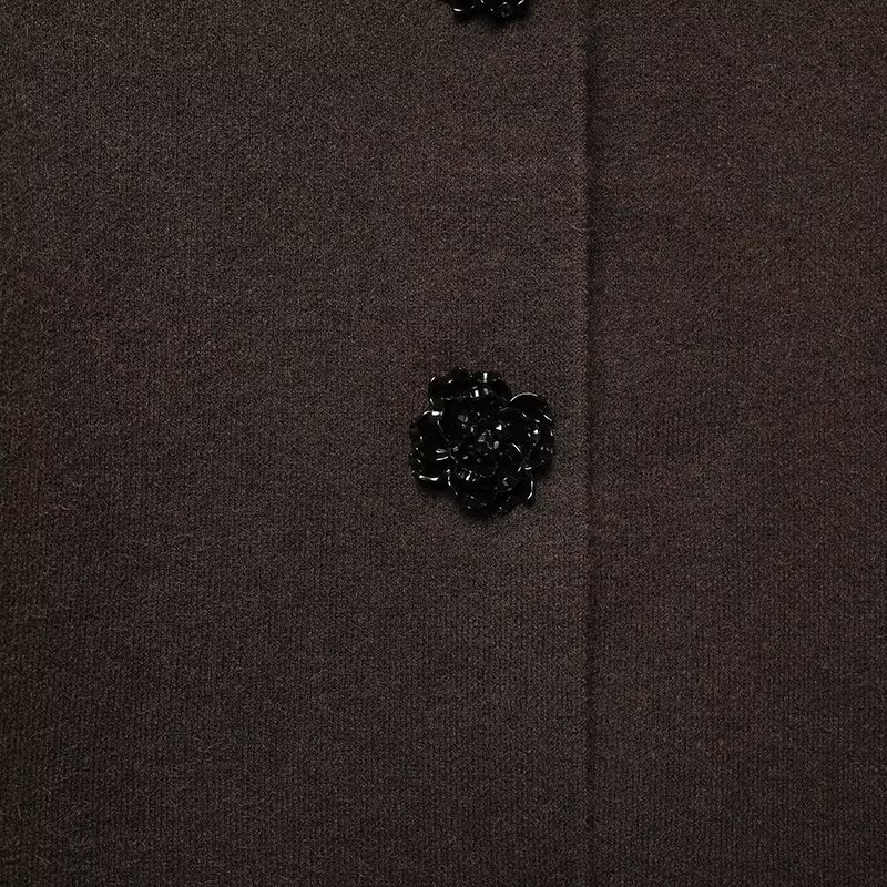 Knitted Suit Jacket With Jewelry Buttons