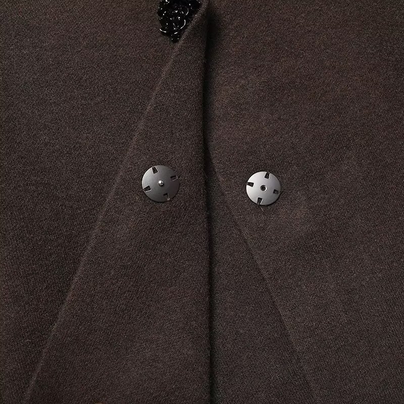 Knitted Suit Jacket With Jewelry Buttons