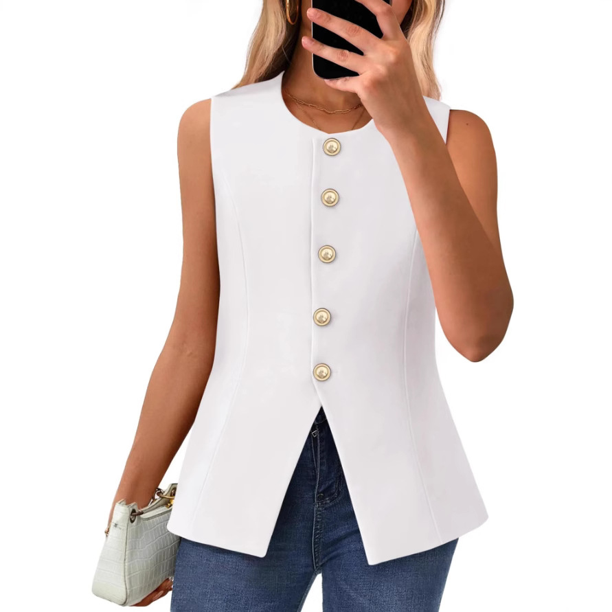Casava EuroSnap Button Vest – sharp European street style