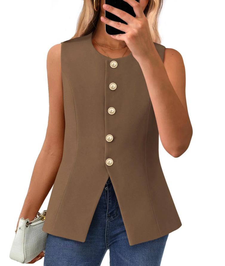Casava EuroSnap Button Vest – sharp European street style