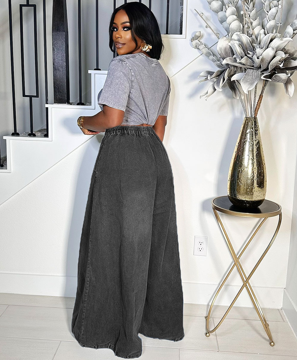 Casava Loose Wide Leg Denim Jean