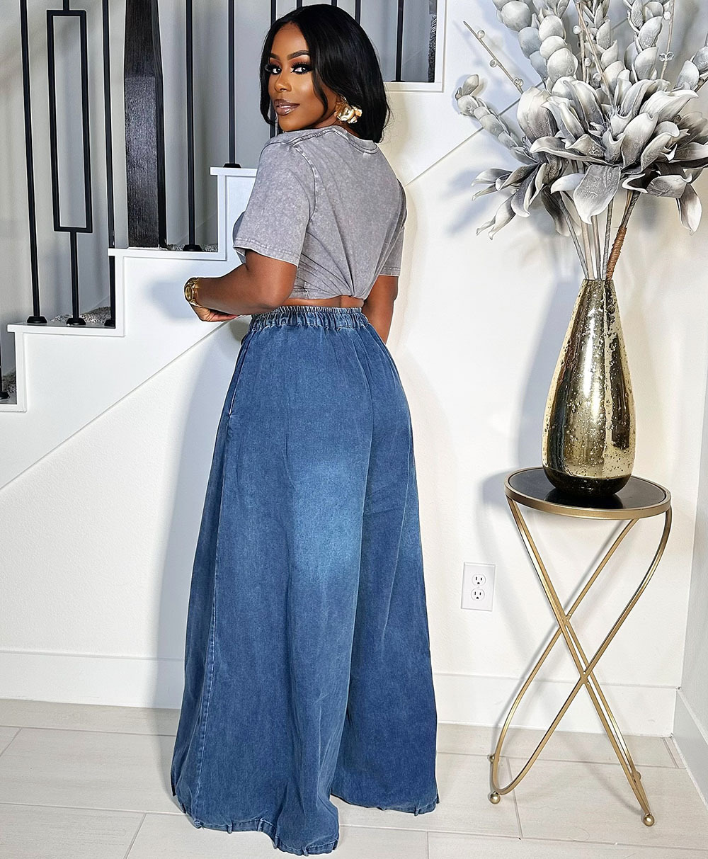 Casava Loose Wide Leg Denim Jean