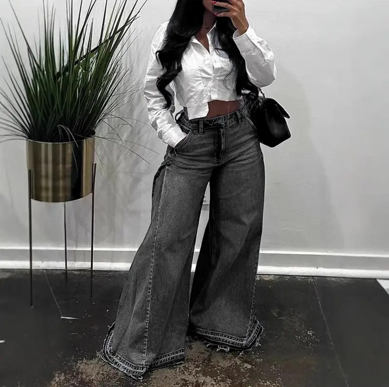 Casava Fringed Long Trousers