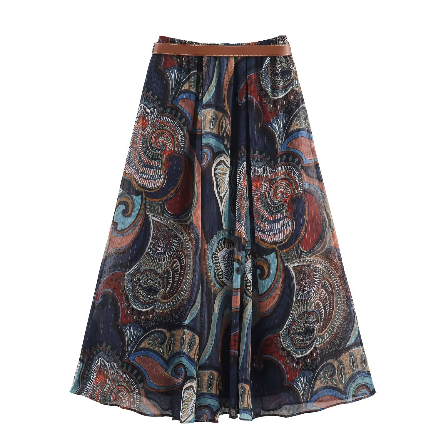 Casual Polyester Skirt With Printing