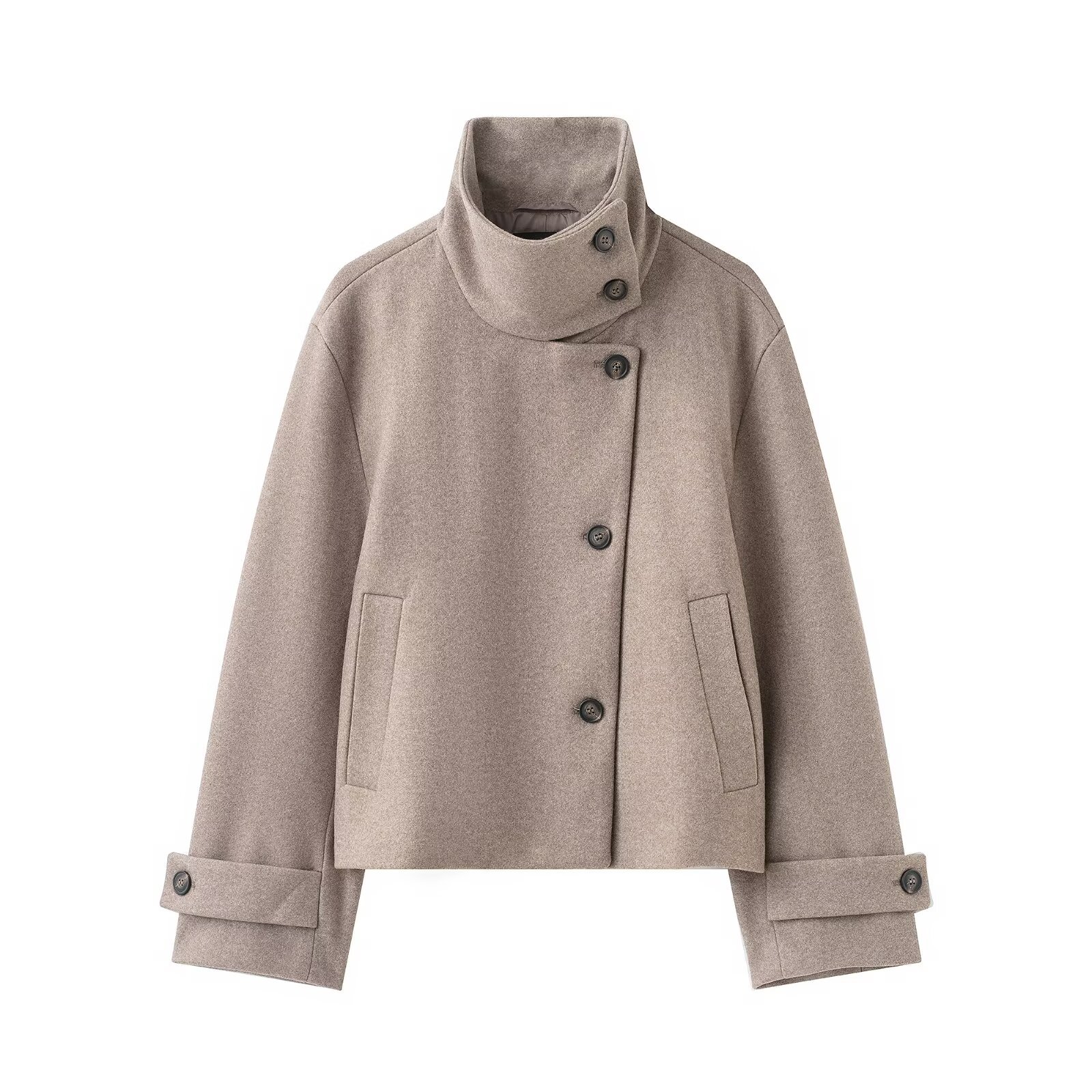 Fashionable Casual Stand Collar Outerwear