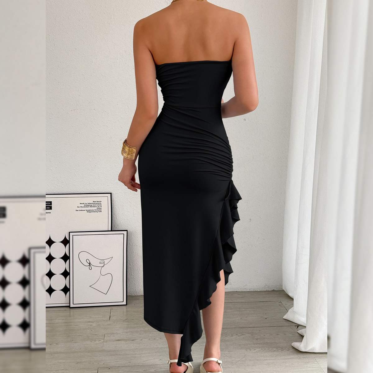 Casava Bodycon Split Hem Dress