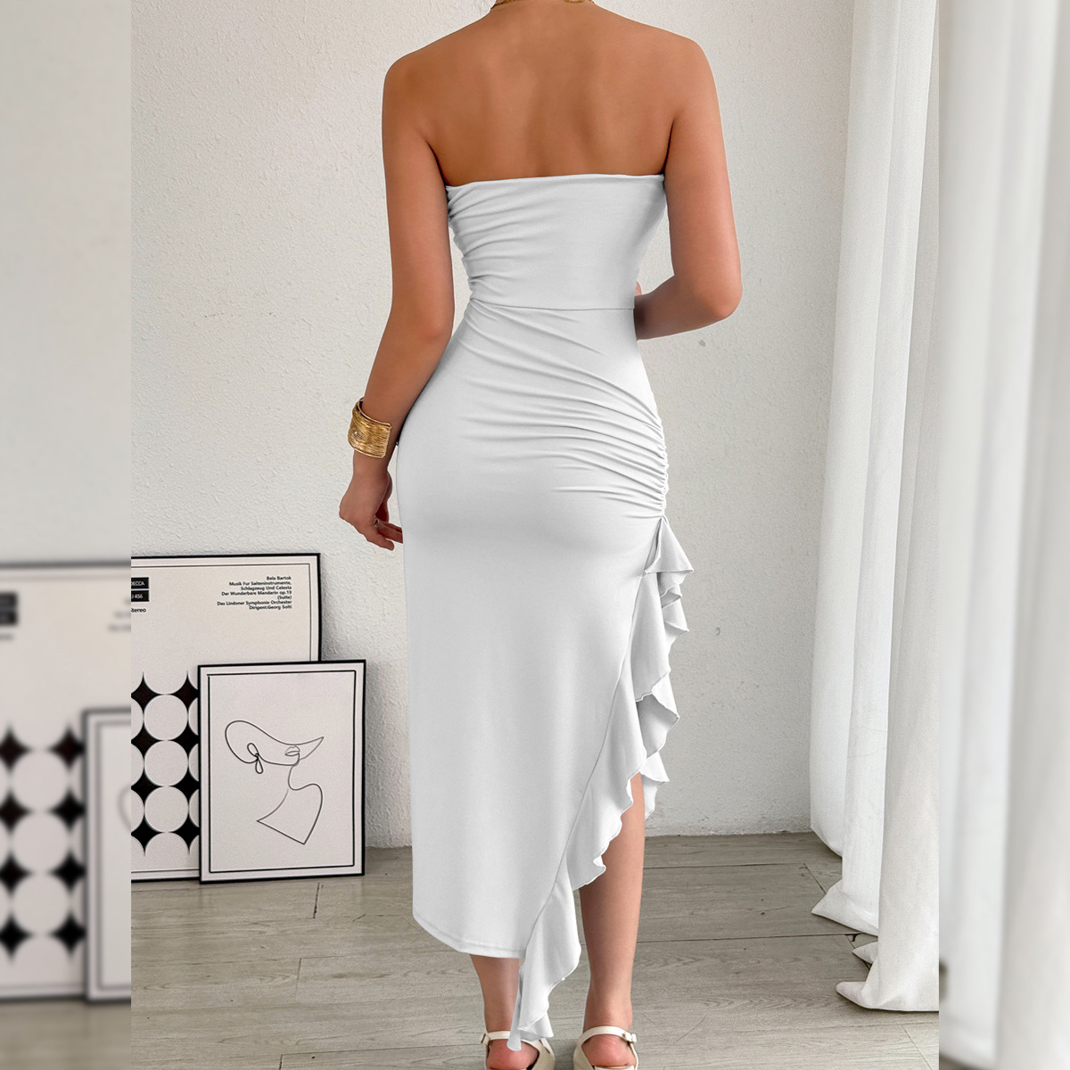 Casava Bodycon Split Hem Dress