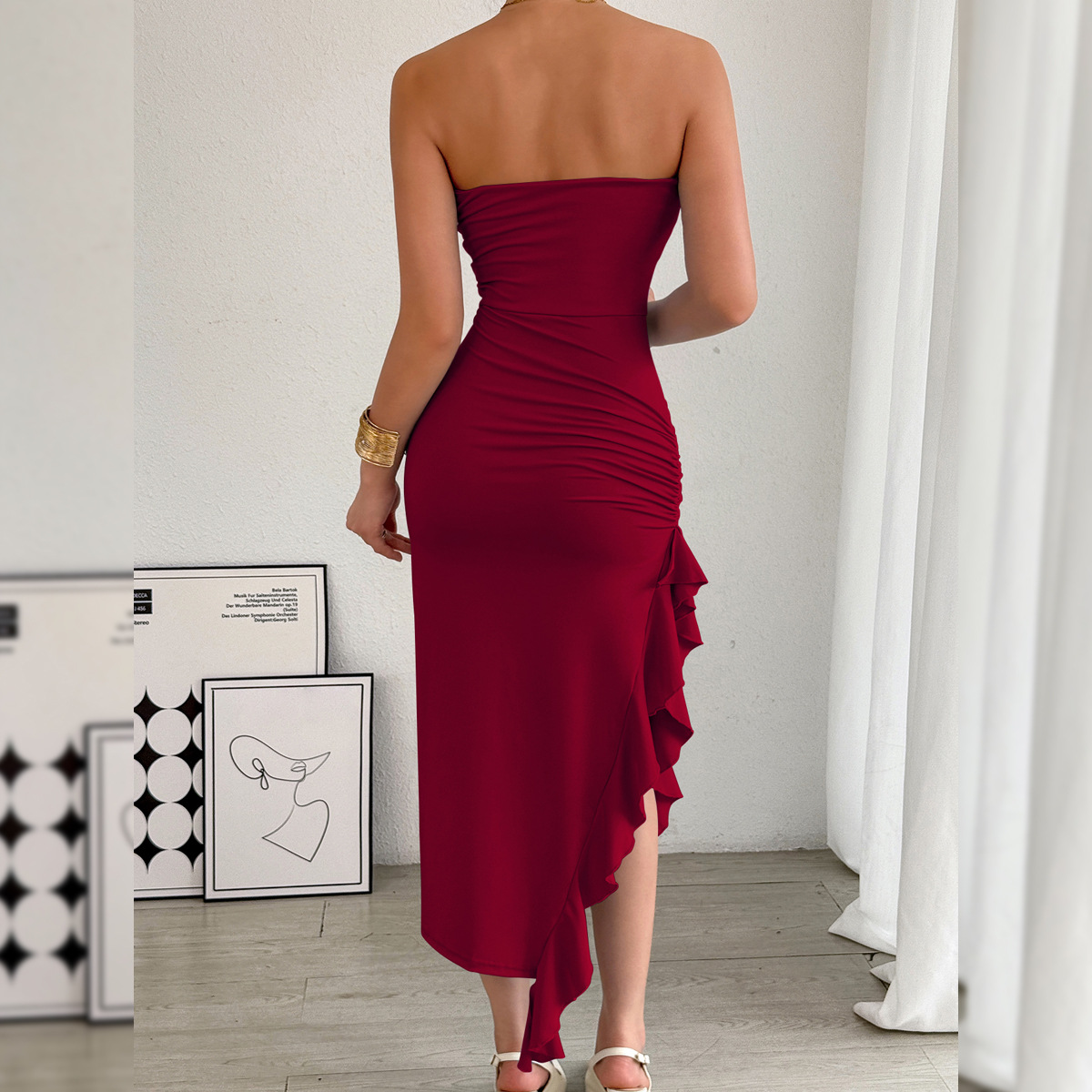 Casava Bodycon Split Hem Dress