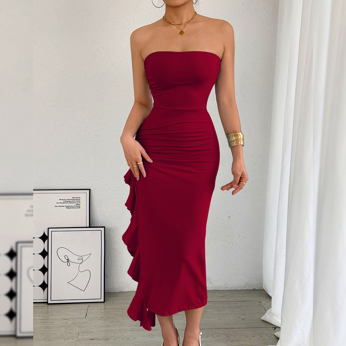 Casava Bodycon Split Hem Dress