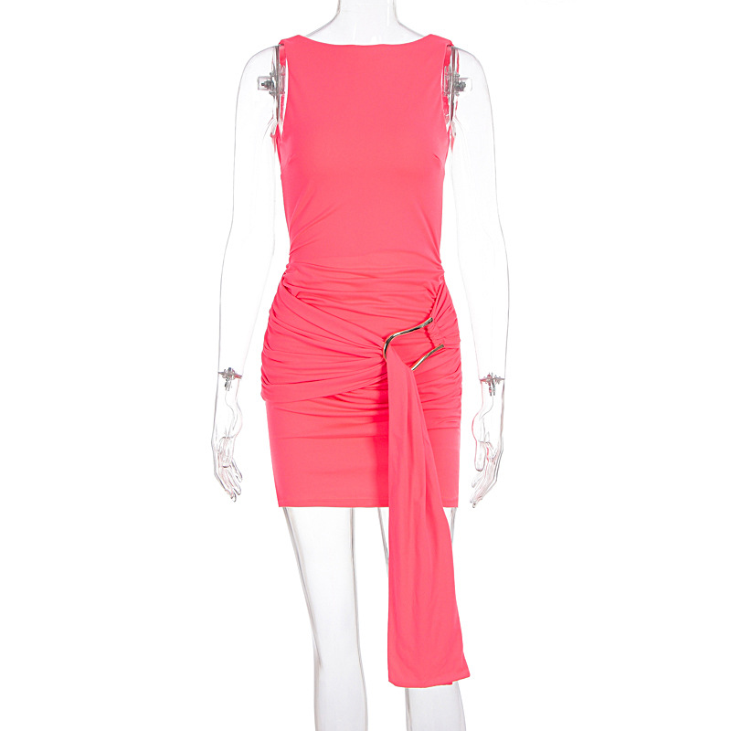 Casava slim-fit backless dress