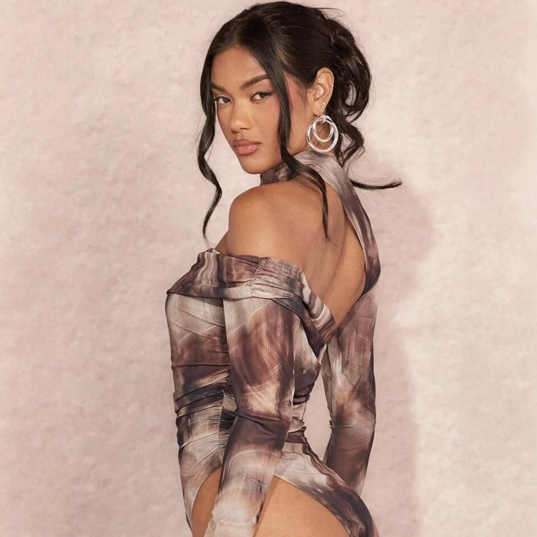 Casava Retro Print One-Piece Top