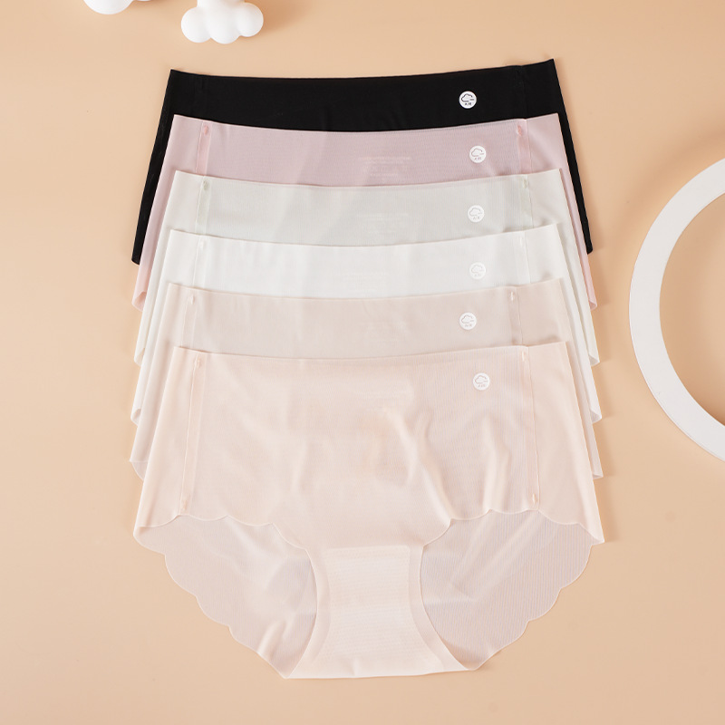 Casava Ice Silk Seamless Cotton Panties
