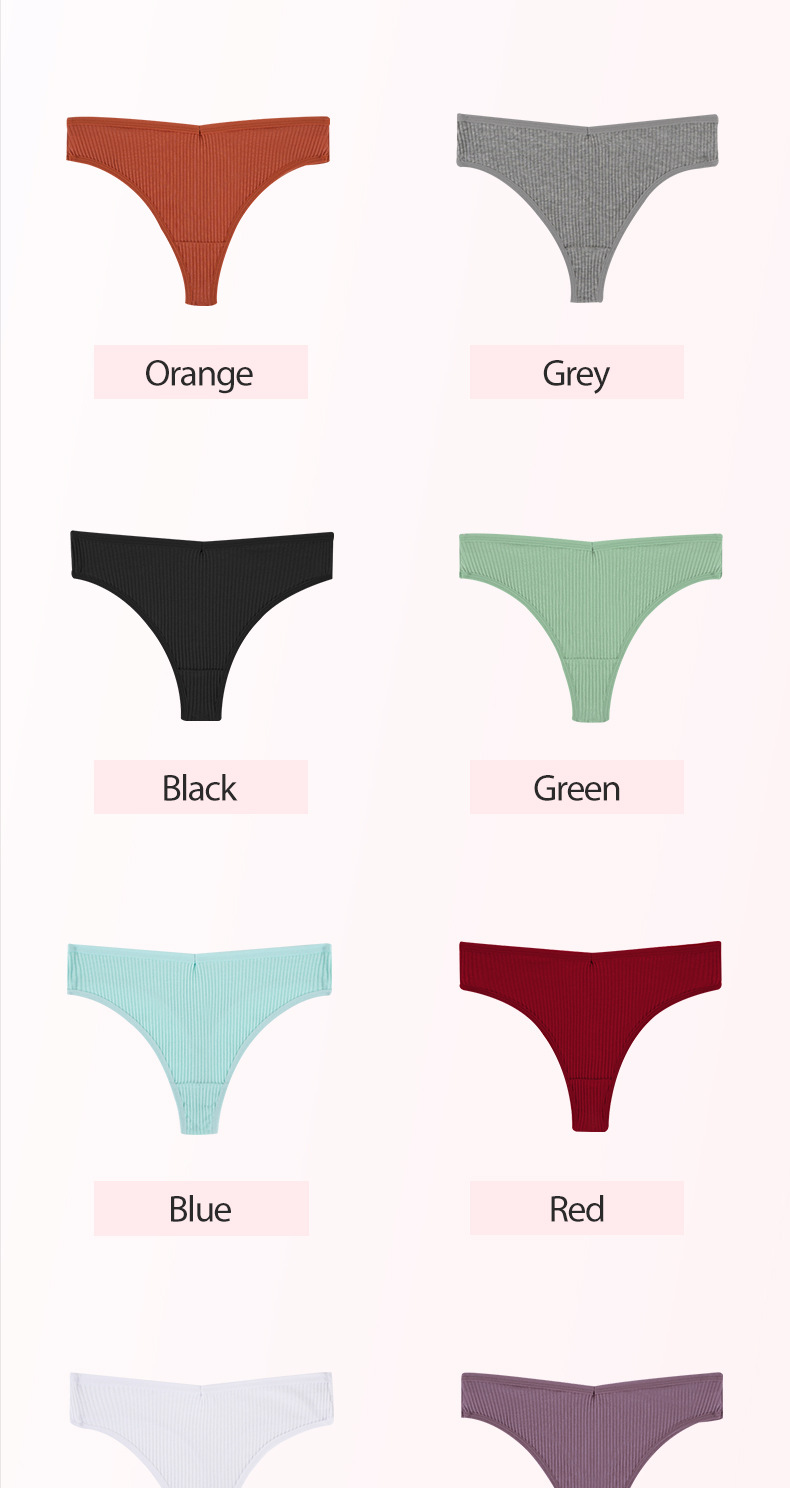 Casava Seamless Cotton Thong Panties