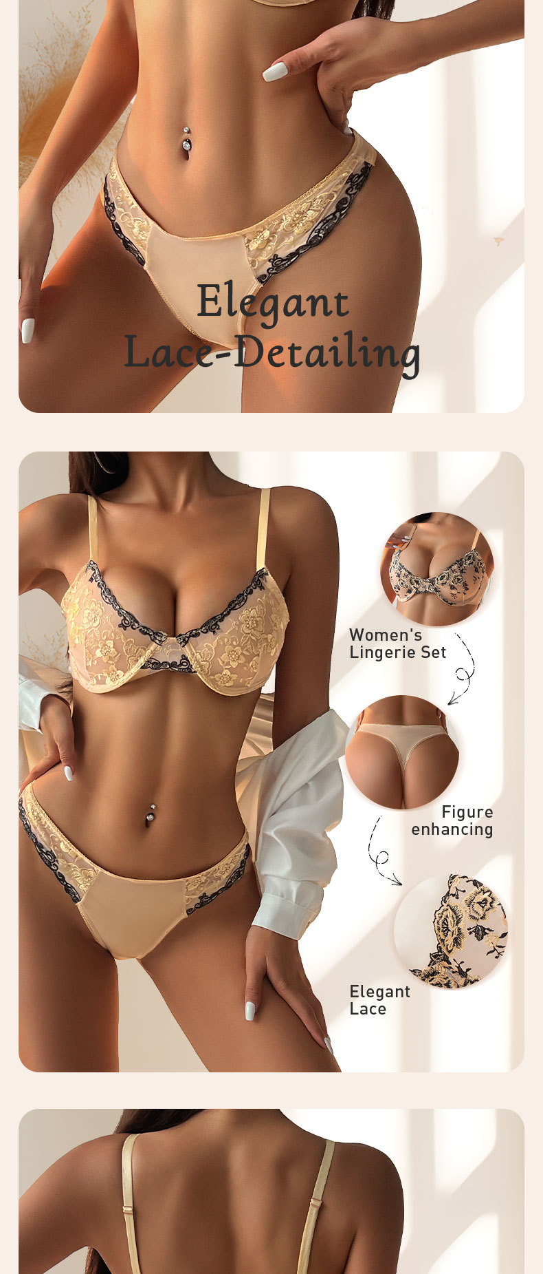 Casava French Style Women's Bra Set