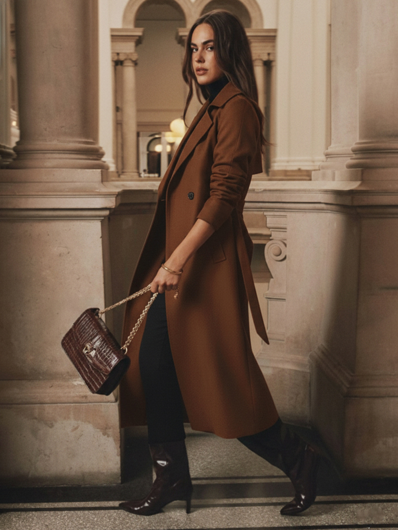 Long Wool Coat For Women