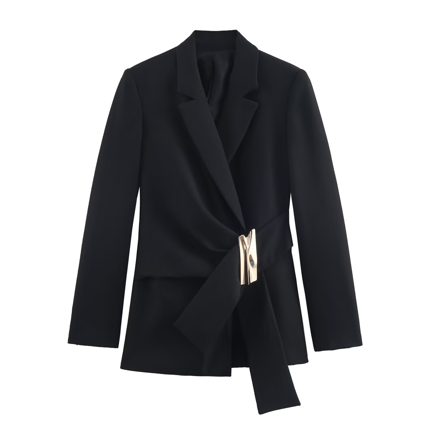 Women's Blazer With High-Waisted Straight-Leg Pants Set Business Casual