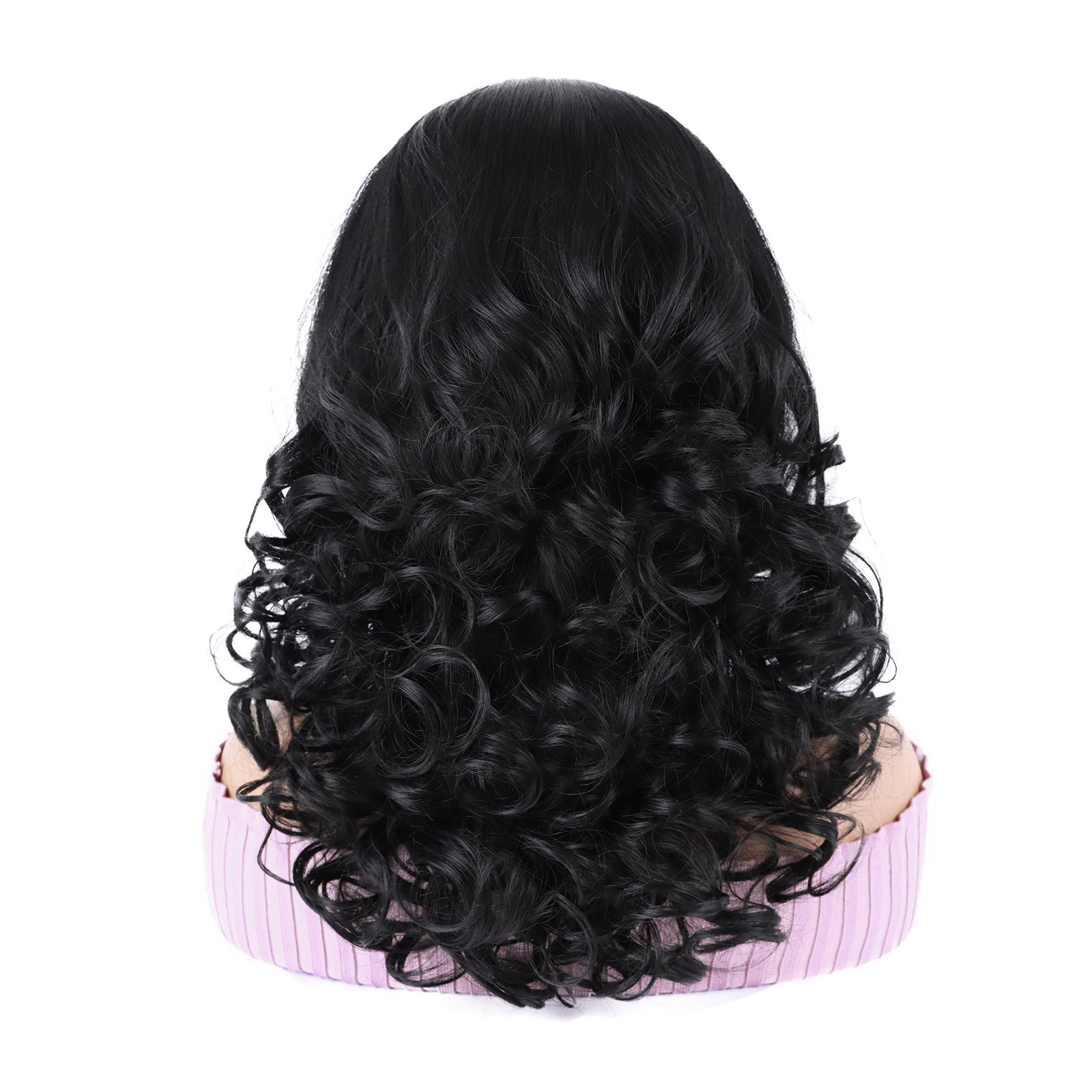 Wig With Curl Straight Full Head Casual Women's Hair Accessory Wig Headband