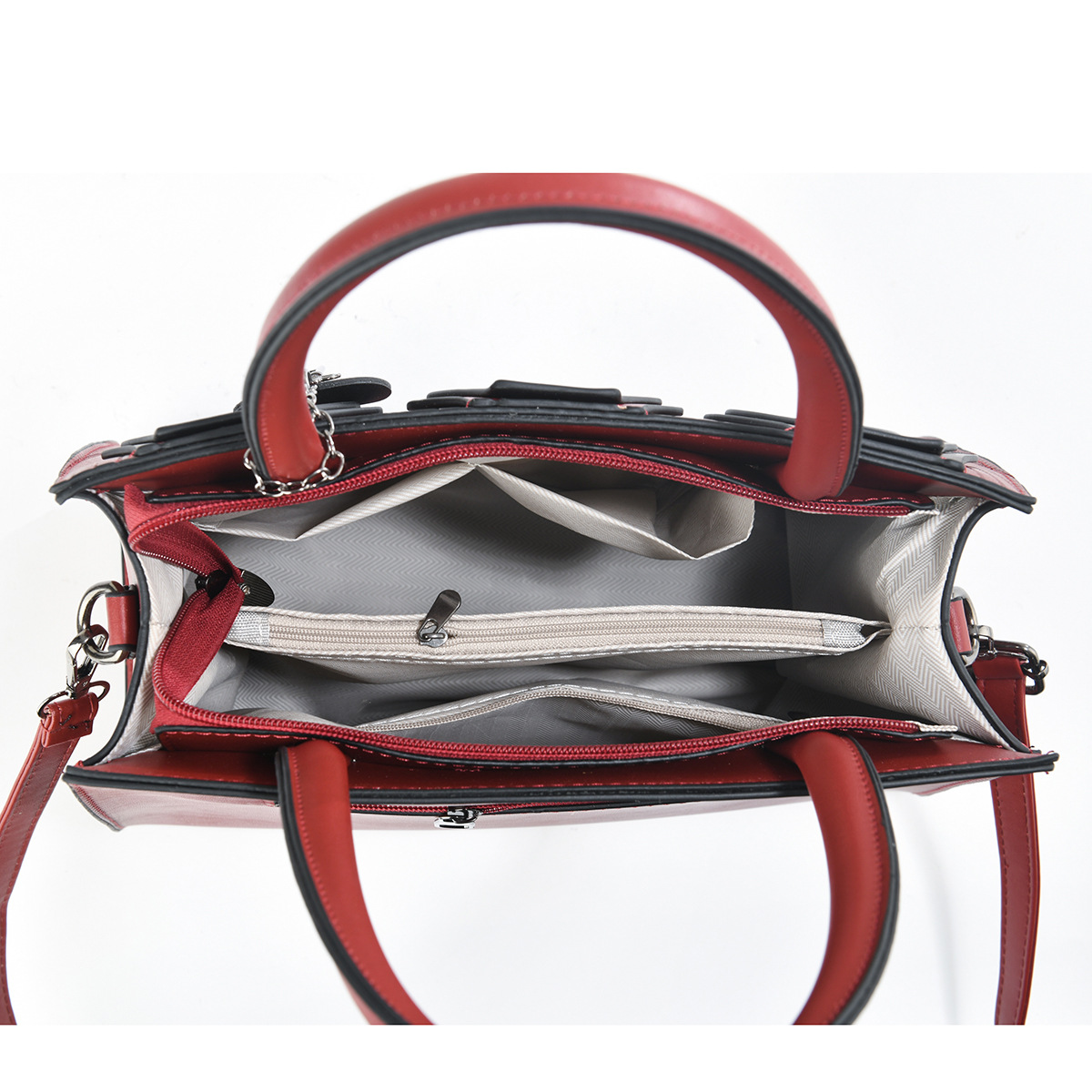 Simple Solid Color Leather Bag