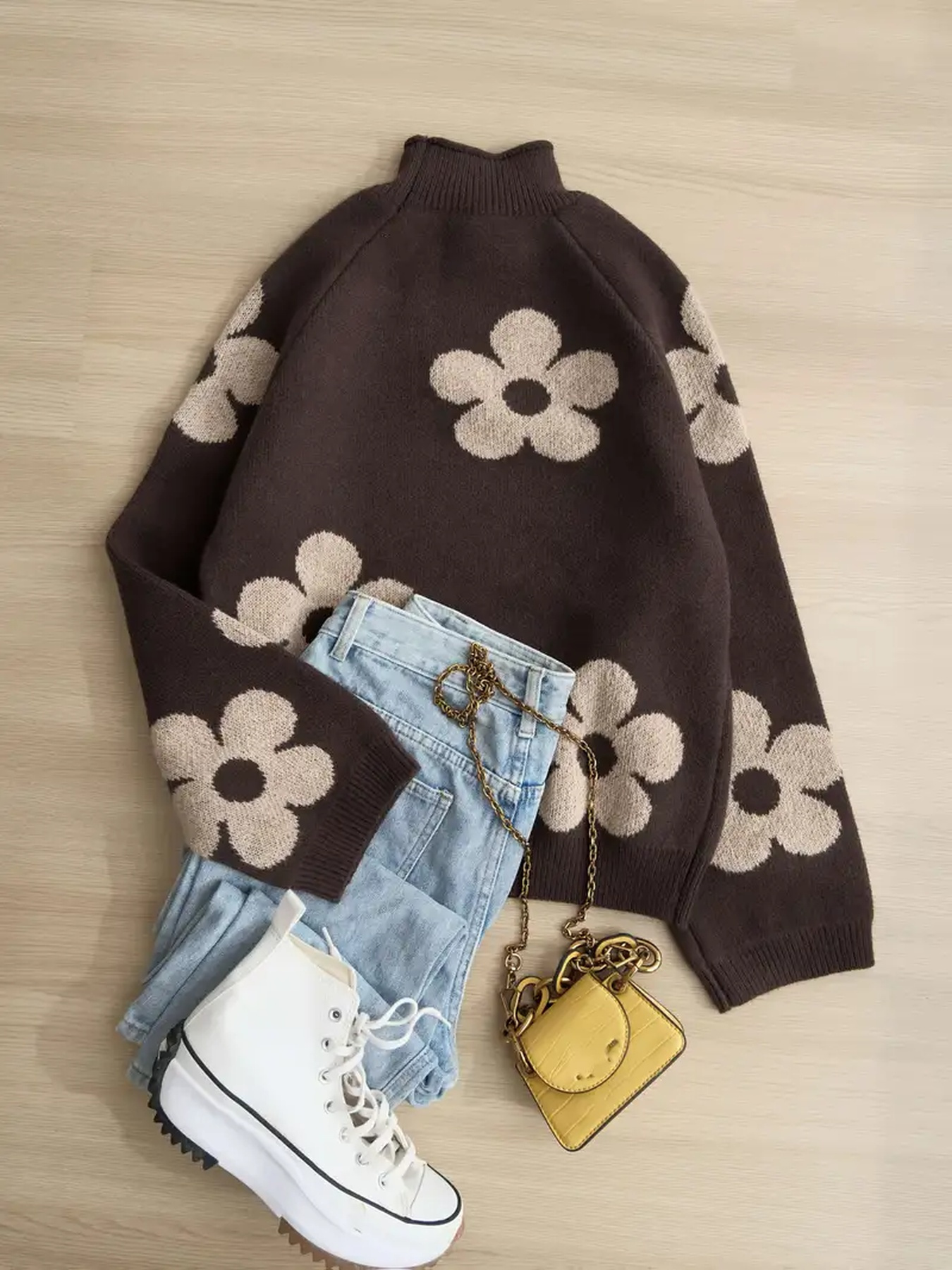 Ladies Casual Knitted Sweater