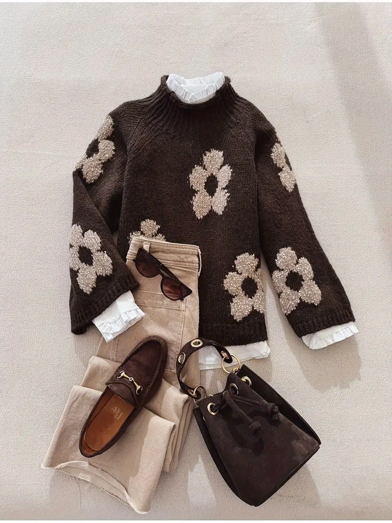 Ladies Casual Knitted Sweater