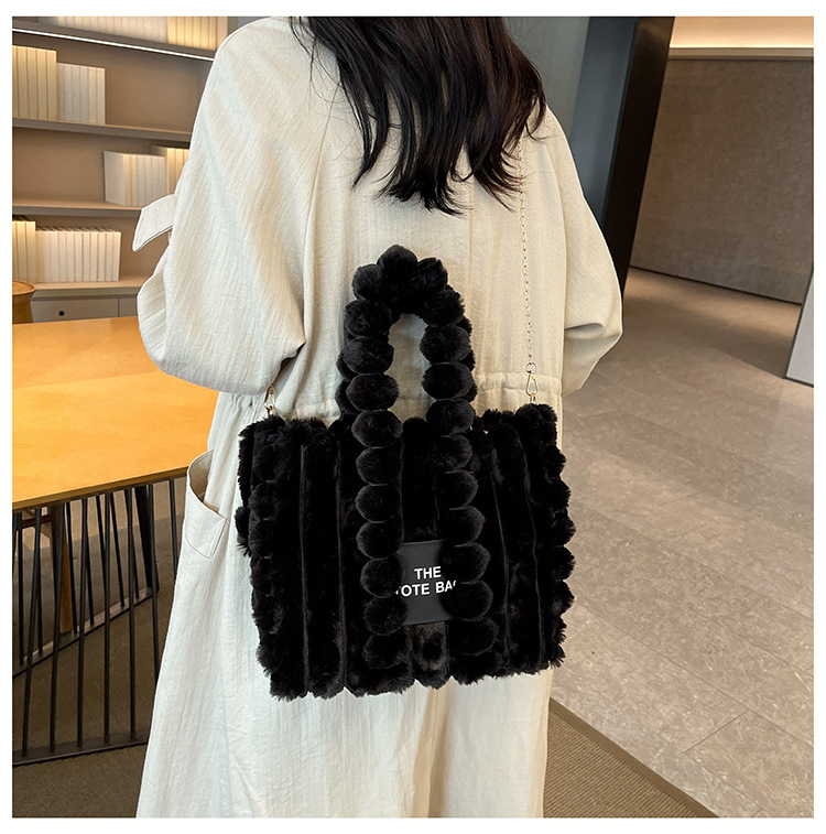 Casava Letter Fur Bag