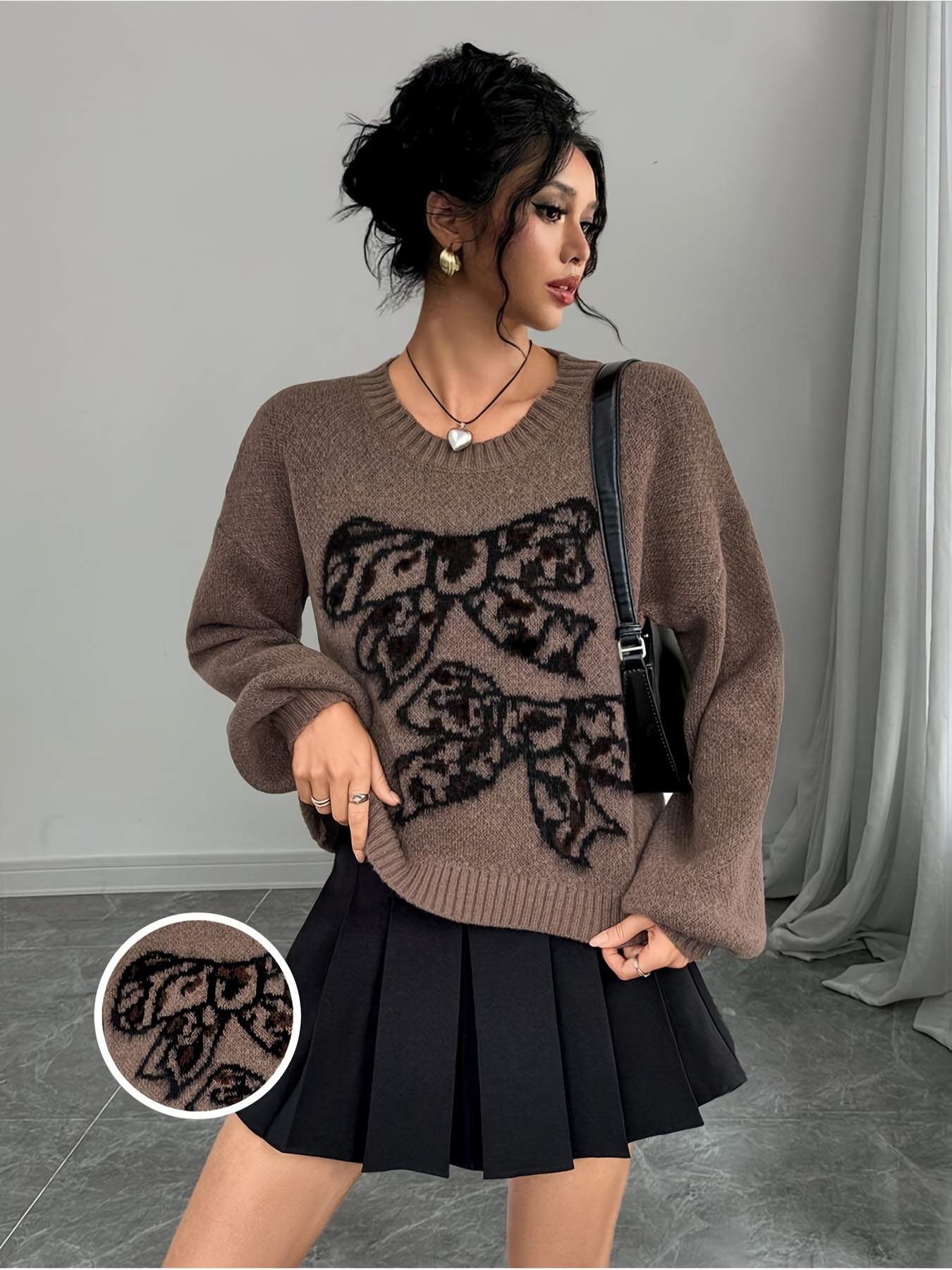 Casava Wild Grace Leopard Knit Sweater
