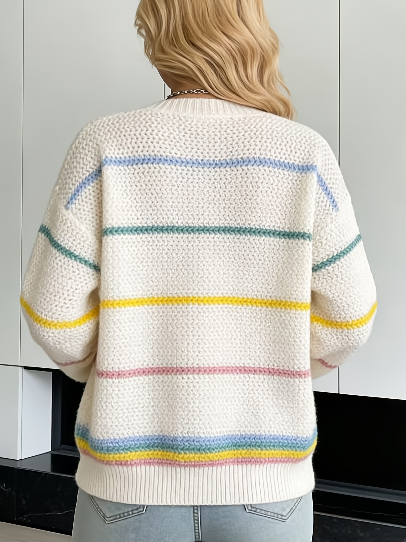 Knitted Long Sleeve Casual Sweater