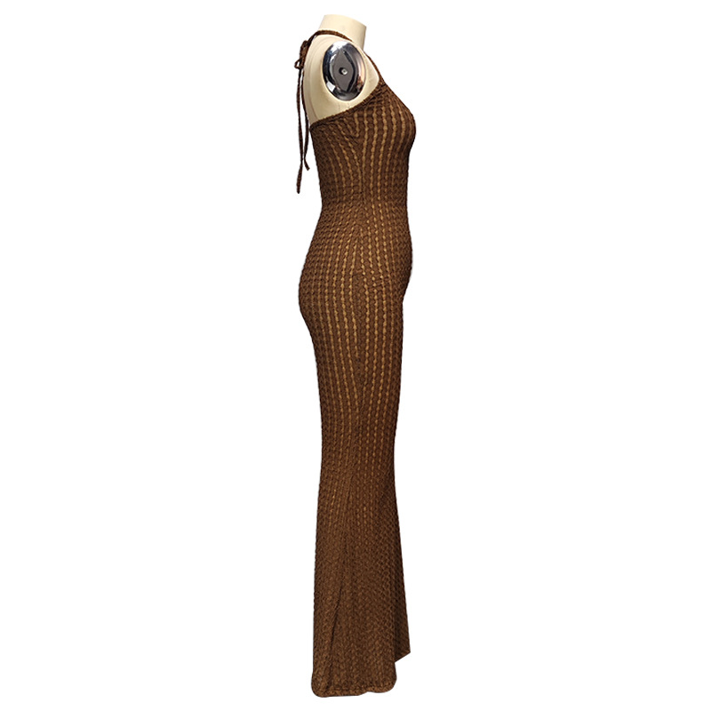 Casava Halter Neck Slim Maxi Dress