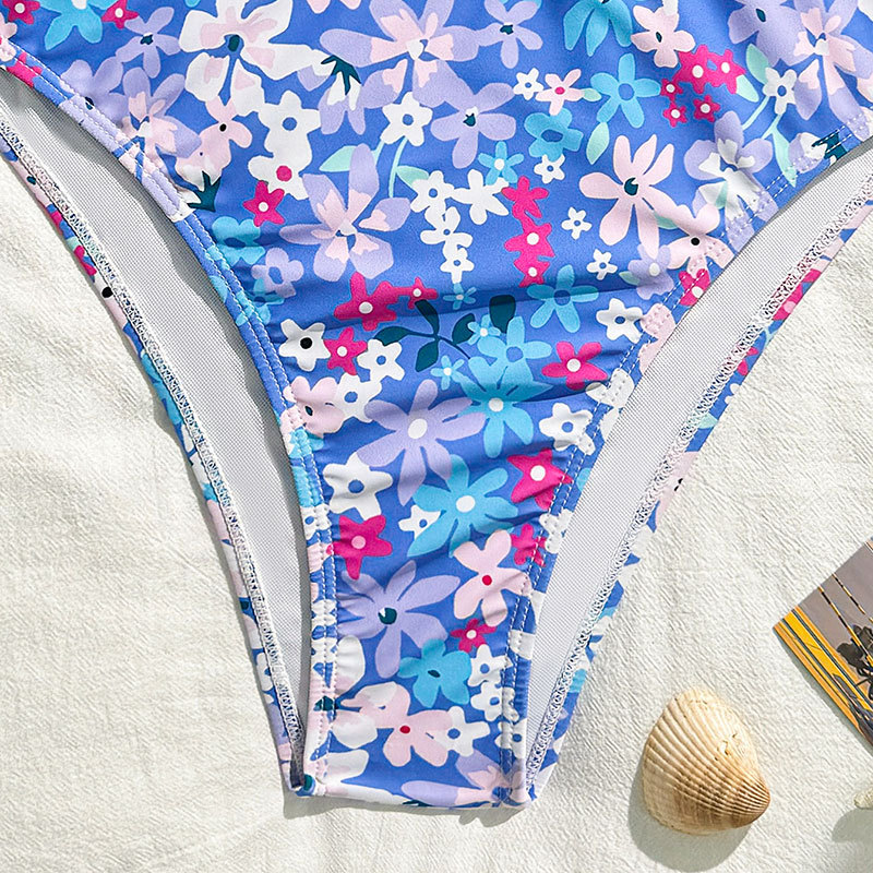 Casava Bloom Lace-Up Bikini Top