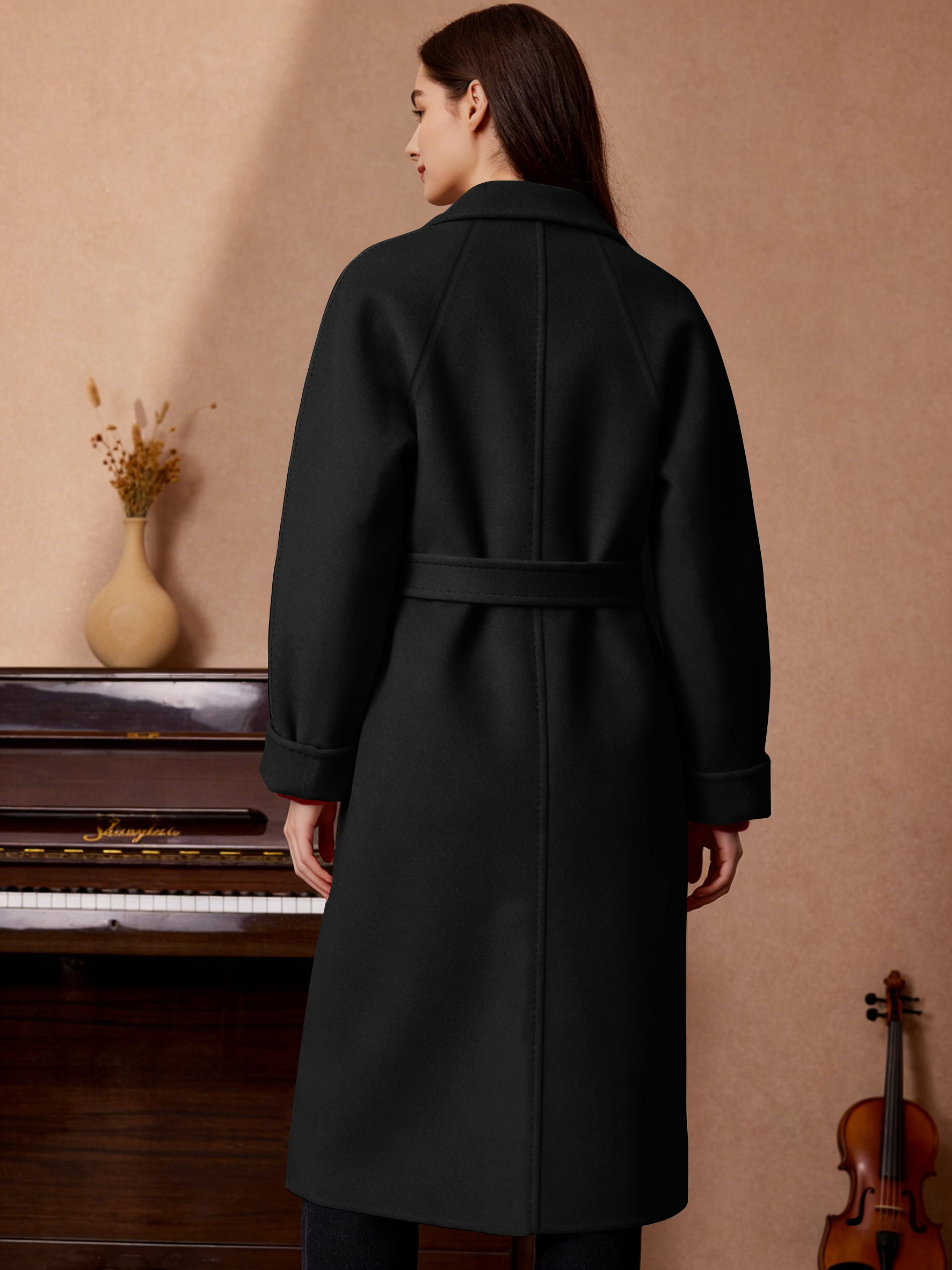 Women's Cashmere Coat, Loose Fit