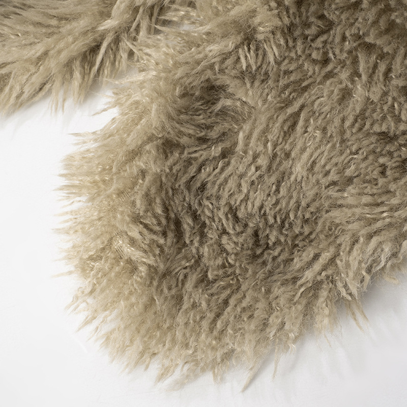 Women's Vest With Fur Collar And Strap Design